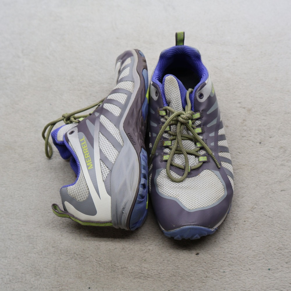 Merrell Shoes Womens 10 Gray Siren Edge Q2 Hiking Low Top Lightweight Lace Up